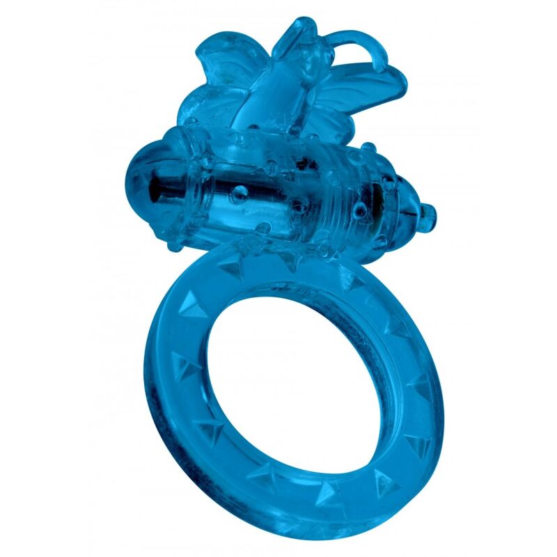 Vibruojantis penio žiedas Flutter (mėlynas)