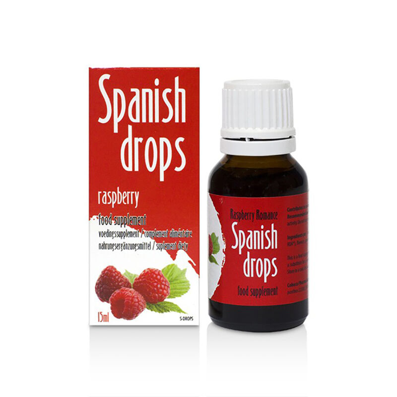 Maisto papildas Spanish drops Avietės (15 ml)