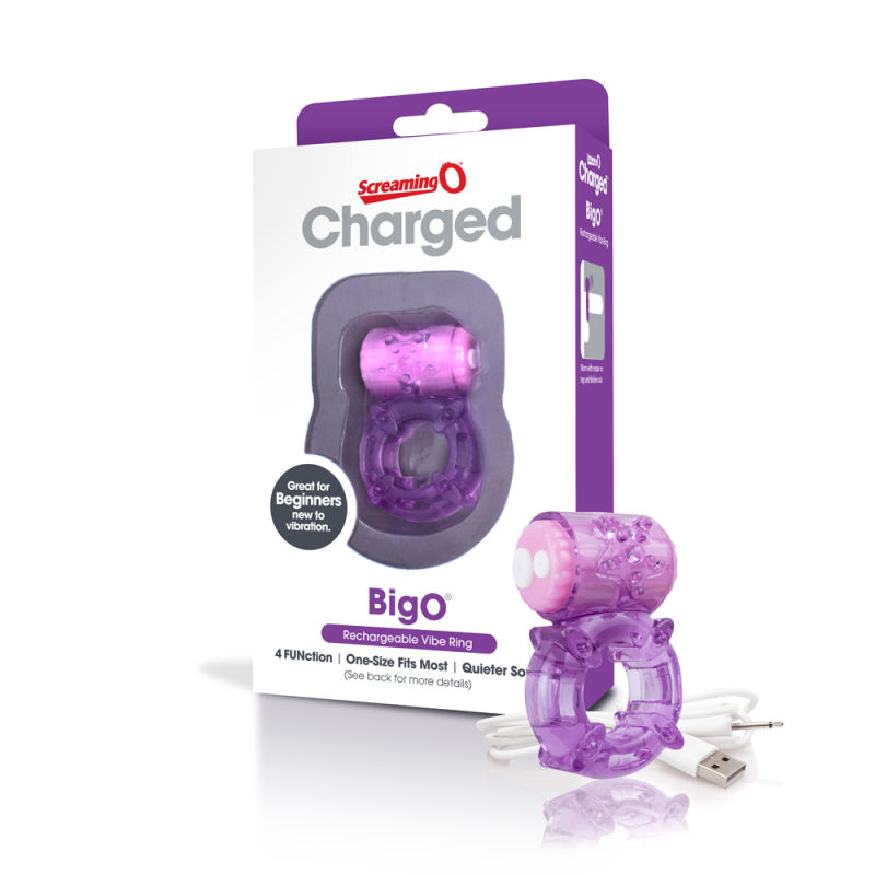Penio žiedas Charged Big O (violetinis)