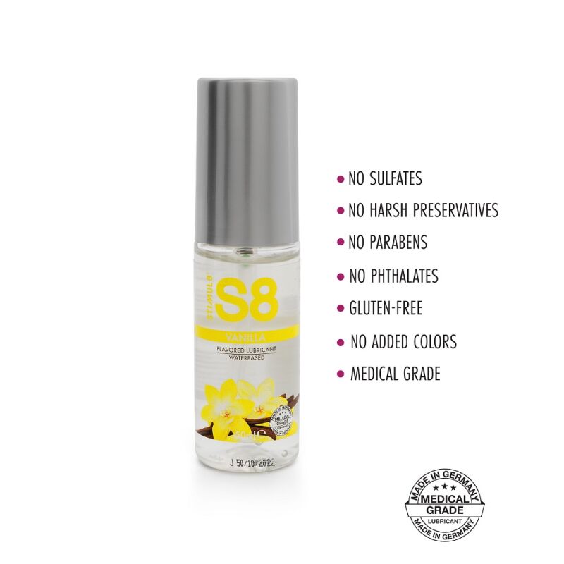 S8 oralinis lubrikantas Vanilla (50 ml)