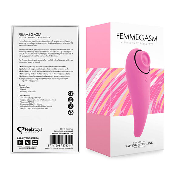 Klitorio stimuliatorius FemmeGasm (rožinis)