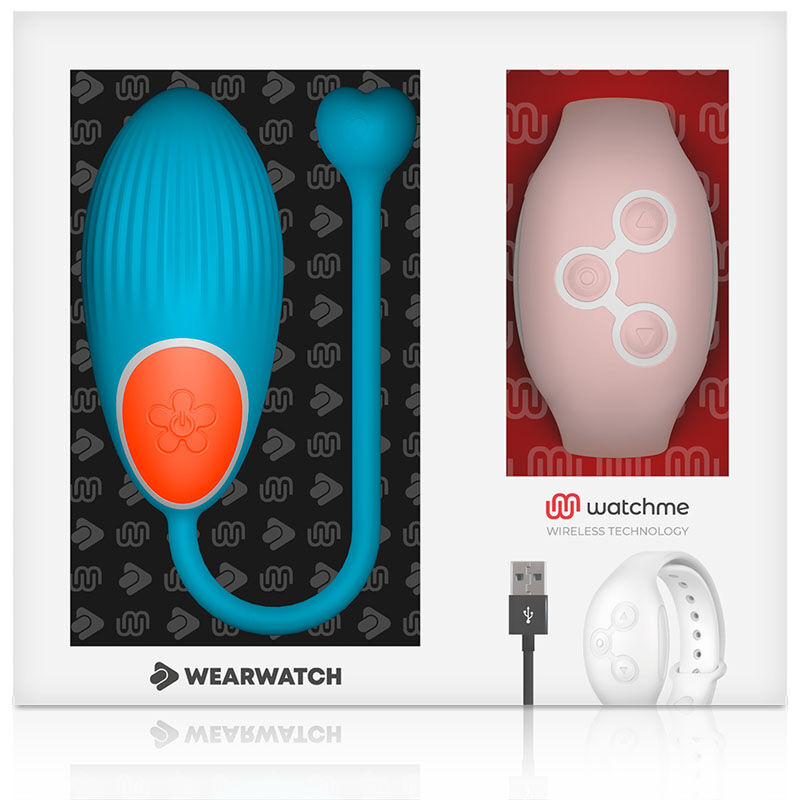 Vibruojantis kiaušinėlis Wearwatch (mėlynas/rožinis)