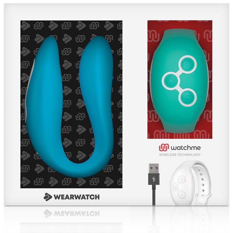Porų vibratorius Wearwatch (mėlynas/mėtinis)