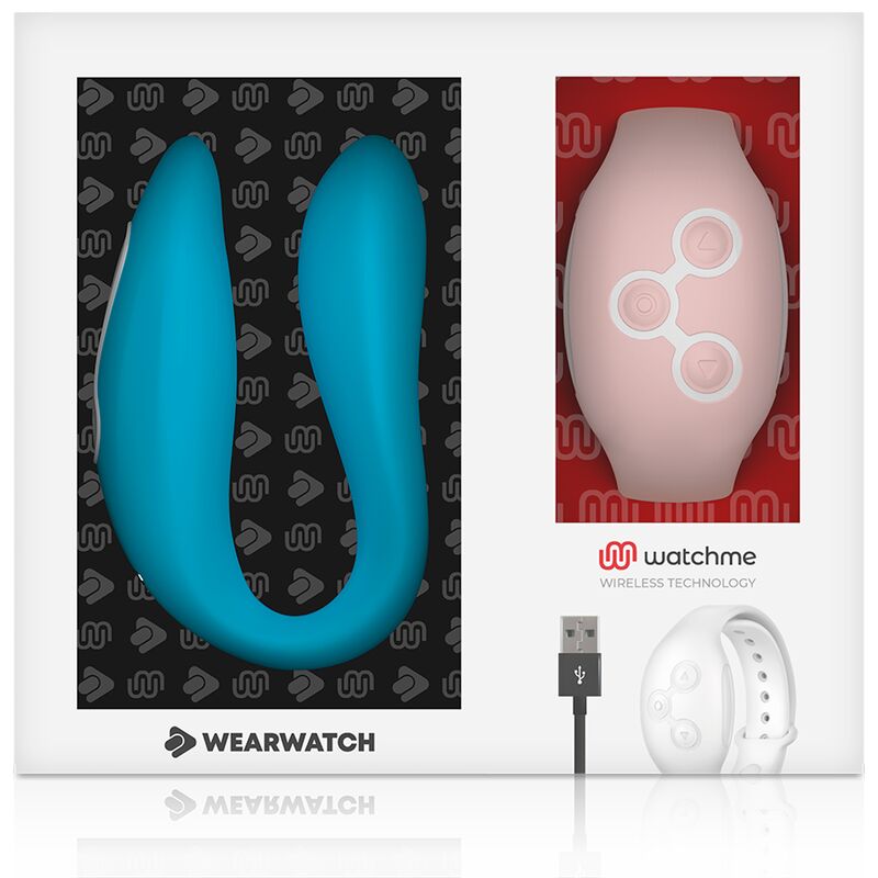 Porų vibratorius Wearwatch (mėlynas/rožinis)
