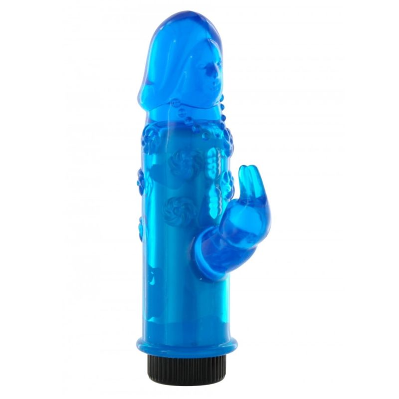Mini vibratorius Galingasis kiškutis (mėlynas)