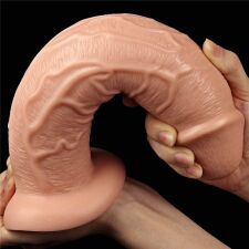 11'' Realistic Long Vibrating Dildo Flesh