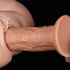 11'' Realistic Long Vibrating Dildo Flesh