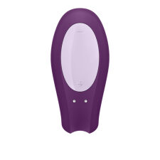 Porų vibratorius Satisfyer Double Joy (purpurinis)