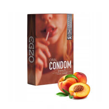 Egzo oraliniai prezervatyvai Peach (3 vnt.)  