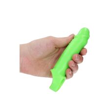 (BO) Smooth Stretchy Penis Sleeve - Glow in the Dark - Neon Green