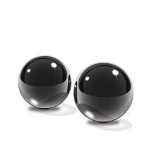 Riboto leidimo juodi Ben-Wa kamuoliukai (2,5 cm)