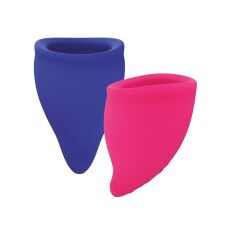Menstruacinės taurelės FUN CUP A ir B dydis (rožinė/mėlyna)